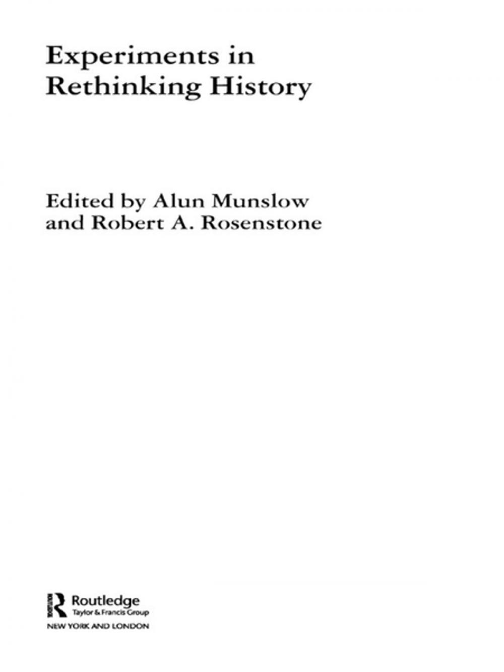 Big bigCover of Experiments in Rethinking History