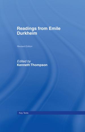 Cover of the book Readings from Emile Durkheim by Judith Butler