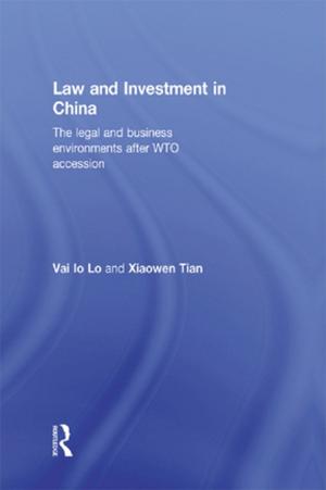 Cover of the book Law and Investment in China by Jamie Hampson