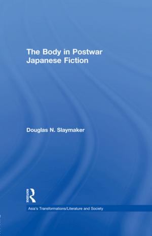 Book cover of The Body in Postwar Japanese Fiction