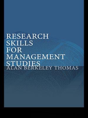 Cover of the book Research Skills for Management Studies by Hans A. Pohlsander, Hans A. Pohlsander