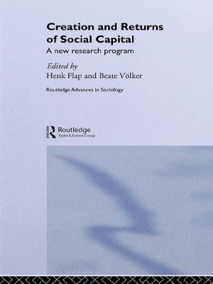 Cover of the book Creation and Returns of Social Capital by Adam M. Brown, Althea Need Kaminske