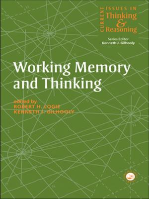 Cover of the book Working Memory and Thinking by Alvin P. Shapiro