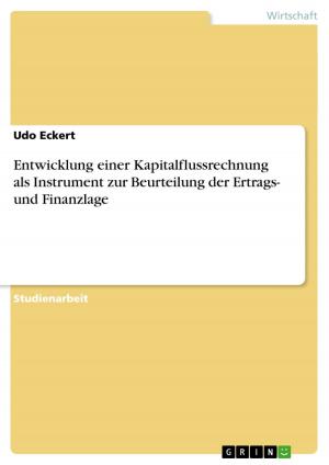 Cover of the book Entwicklung einer Kapitalflussrechnung als Instrument zur Beurteilung der Ertrags- und Finanzlage by Markus Klüsener