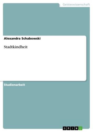Cover of the book Stadtkindheit by Markus Widmer