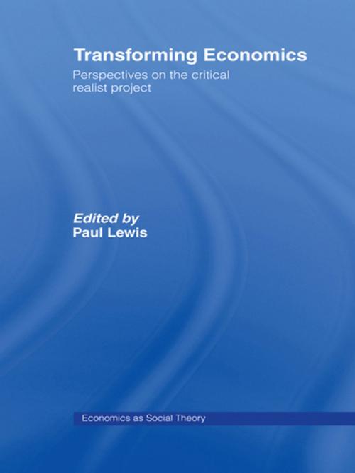 Cover of the book Transforming Economics by , Taylor and Francis