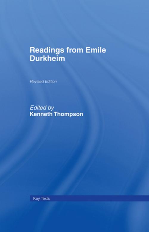 Cover of the book Readings from Emile Durkheim by , Taylor and Francis