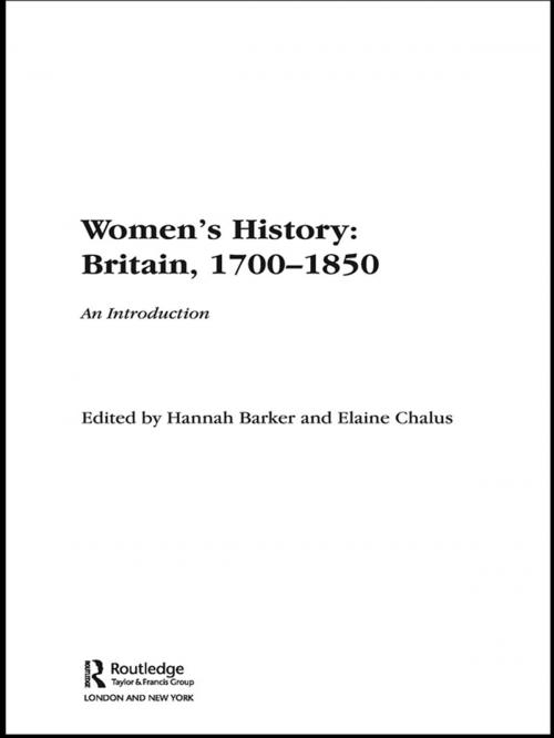 Cover of the book Women's History, Britain 1700-1850 by , Taylor and Francis