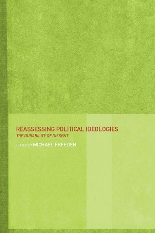 Cover of the book Reassessing Political Ideologies by , Taylor and Francis
