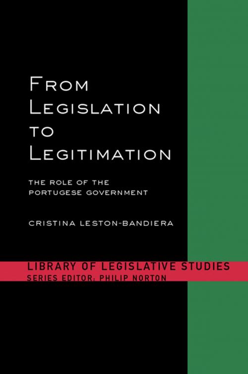 Cover of the book From Legislation to Legitimation by Cristina Leston-Bandeira, Taylor and Francis