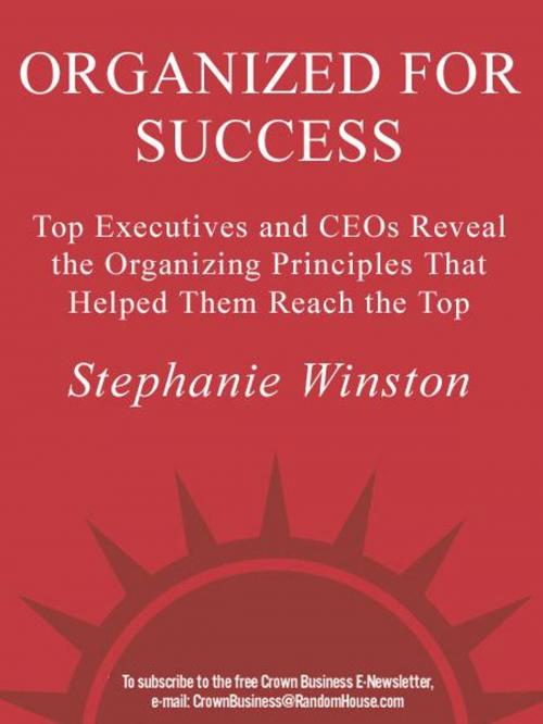Cover of the book Organized for Success by Stephanie Winston, The Crown Publishing Group