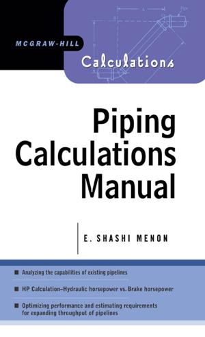 Cover of the book Piping Calculations Manual by Bruce E. Poling, John M. Prausnitz, John P. O'Connell