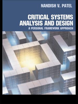 Cover of the book Critical Systems Analysis and Design by James Hammit, Michael Rogers, Peter Sand, Jonathan B. Wiener