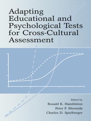 Cover of the book Adapting Educational and Psychological Tests for Cross-Cultural Assessment by Philippe Dillmann