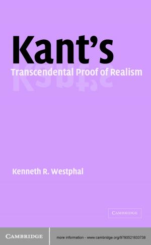Cover of the book Kant's Transcendental Proof of Realism by Denise Y. Ho