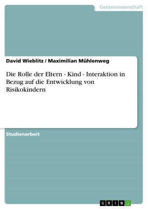 Cover of the book Die Rolle der Eltern - Kind - Interaktion in Bezug auf die Entwicklung von Risikokindern by Christian Schmitt