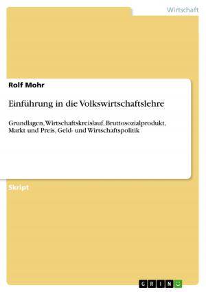 Cover of the book Einführung in die Volkswirtschaftslehre by Hamid Masfour
