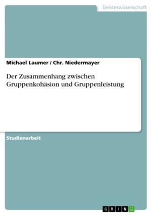 Cover of the book Der Zusammenhang zwischen Gruppenkohäsion und Gruppenleistung by Anonym