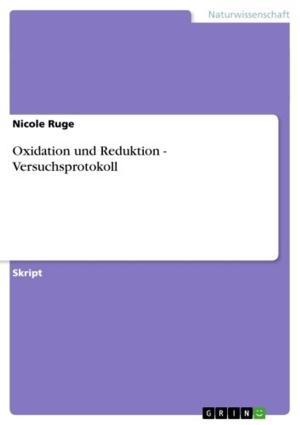 Book cover of Oxidation und Reduktion - Versuchsprotokoll