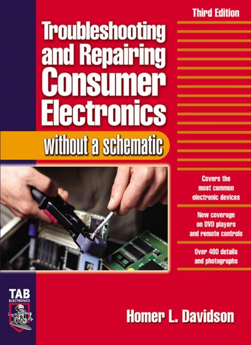 Cover of the book Troubleshooting & Repairing Consumer Electronics Without a Schematic by Homer L. Davidson, McGraw-Hill Education