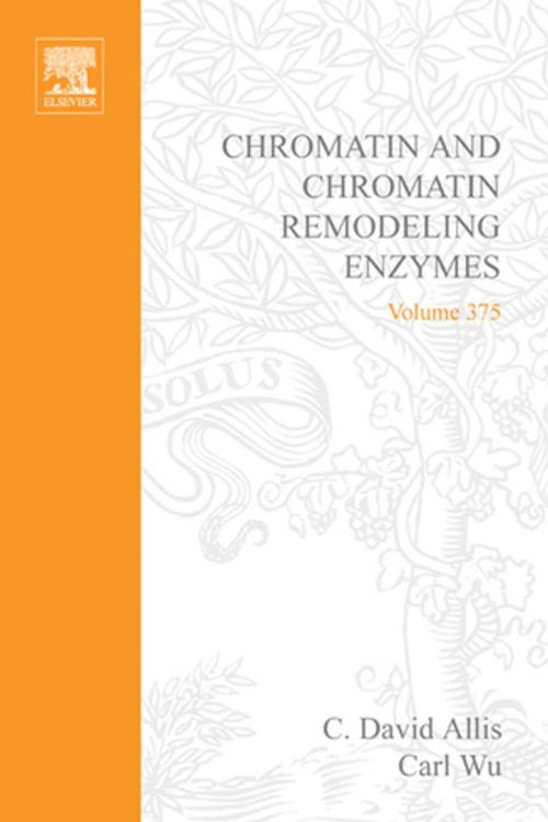 Cover of the book Chromatin and Chromatin Remodeling Enzymes, Part A by Carl Wu, C. David Allis, Elsevier Science