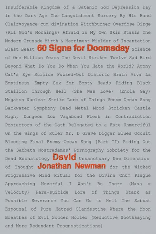 Cover of the book 60 Signs for Doomsday by David Newman, iUniverse