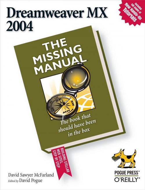 Cover of the book Dreamweaver MX 2004: The Missing Manual by David Sawyer McFarland, O'Reilly Media