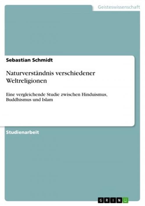 Cover of the book Naturverständnis verschiedener Weltreligionen by Sebastian Schmidt, GRIN Verlag