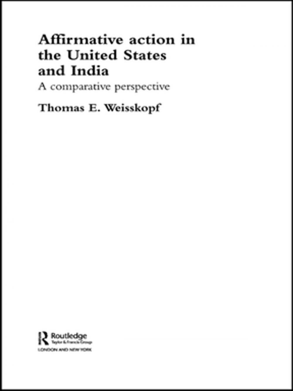 Big bigCover of Affirmative Action in the United States and India