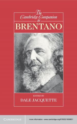 Cover of the book The Cambridge Companion to Brentano by Aimée Fox