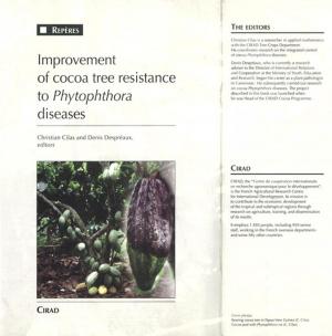 Book cover of Improvement of Cocoa Tree Resistance to Phytophthora Diseases