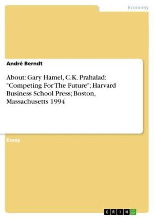 bigCover of the book About: Gary Hamel, C.K. Prahalad: 'Competing For The Future'; Harvard Business School Press; Boston, Massachusetts 1994 by 