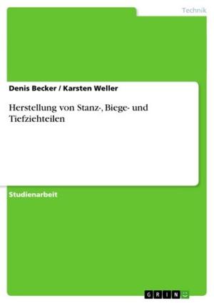 Cover of the book Herstellung von Stanz-, Biege- und Tiefziehteilen by Patrizia Demleitner
