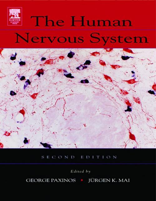 Cover of the book The Human Nervous System by Juergen K. Mai, George Paxinos, AO (BA, MA, PhD, DSc), NHMRC, Elsevier Science
