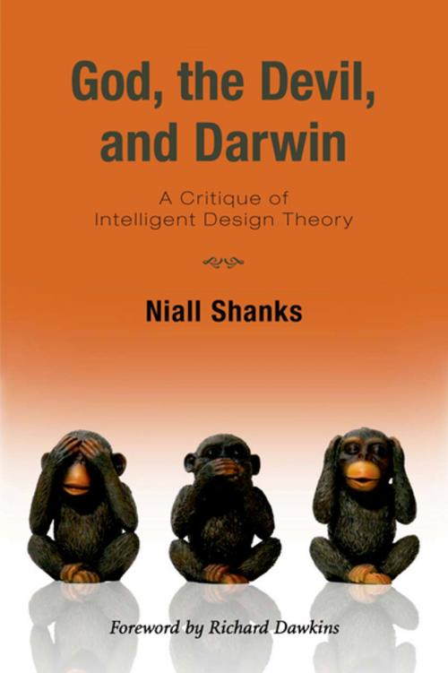 Cover of the book God, the Devil, and Darwin by Niall Shanks, Oxford University Press