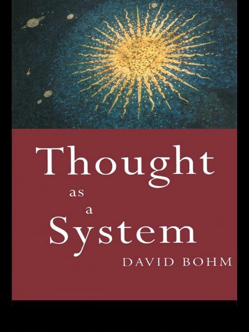 Cover of the book Thought as a System by Chris Jenks, Taylor and Francis