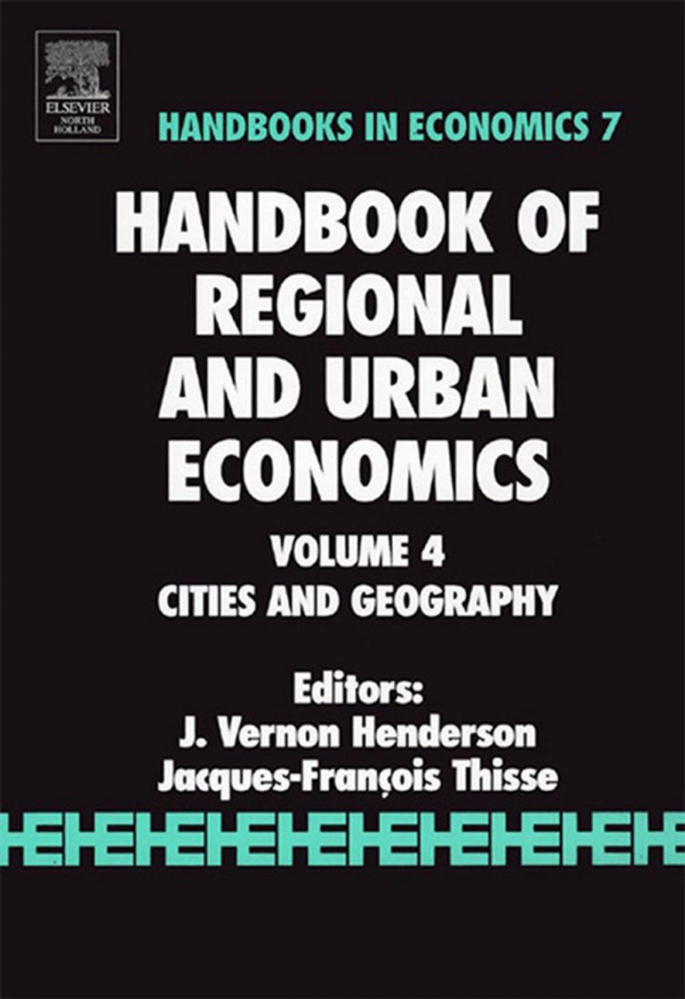 Big bigCover of Handbook of Regional and Urban Economics