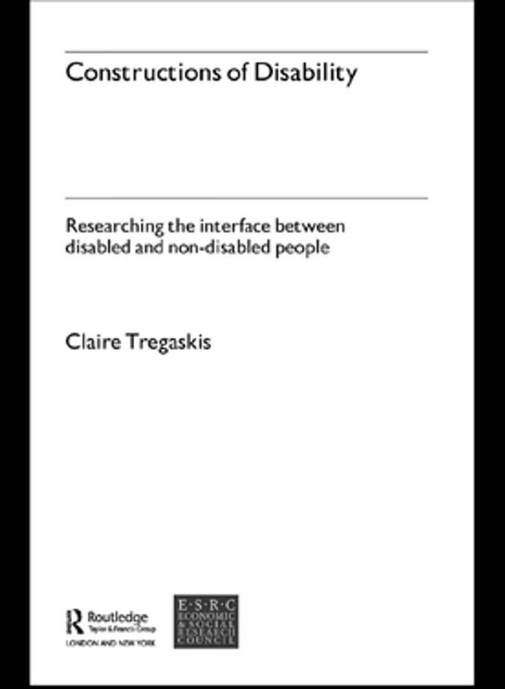 Big bigCover of Constructions of Disability
