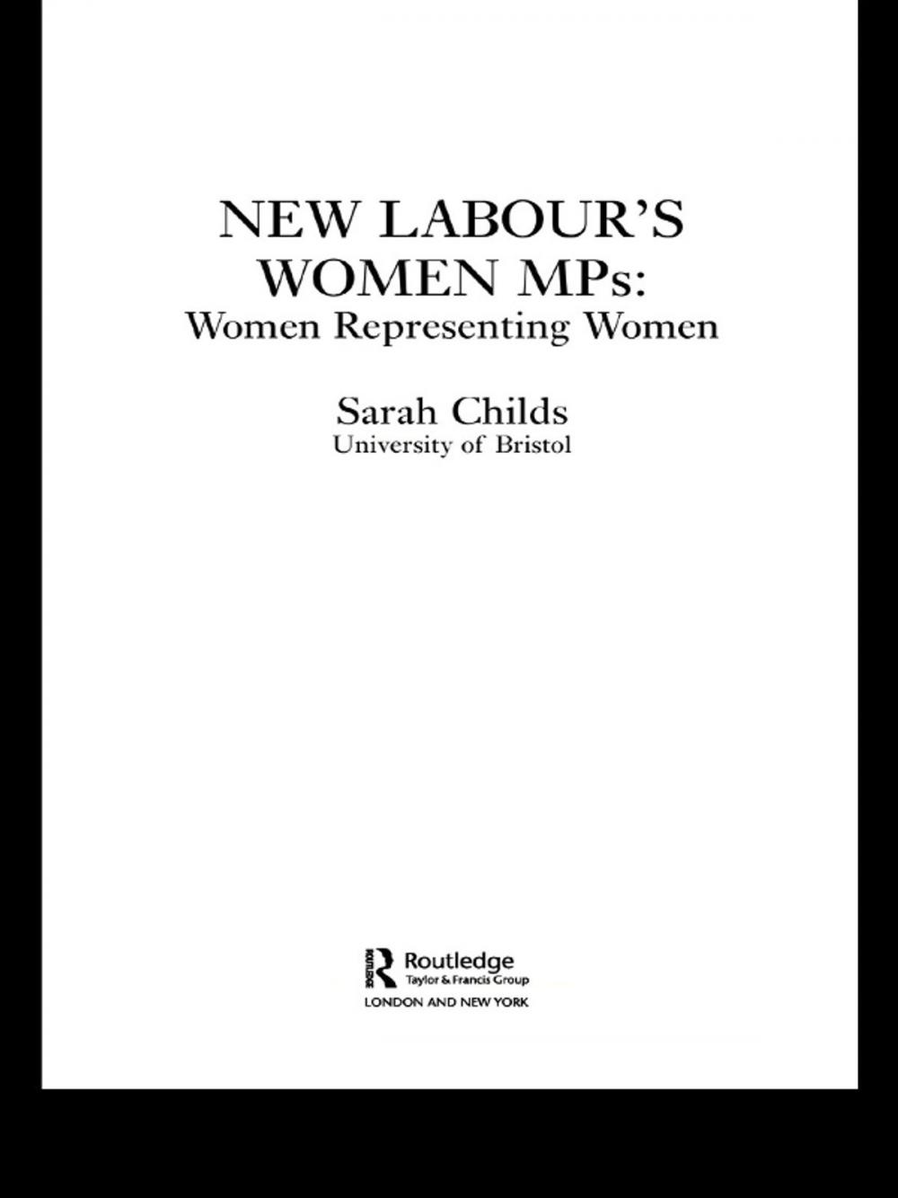 Big bigCover of New Labour's Women MPs
