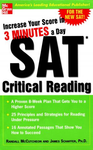 Cover of the book Increase Your Score in 3 Minutes a Day: SAT Critical Reading by Alan Cross, Adrian Bowden