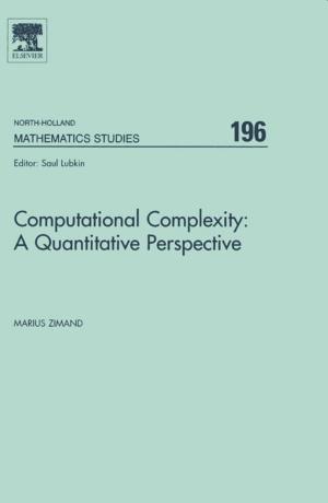 Cover of the book Computational Complexity: A Quantitative Perspective by Johannes Fink