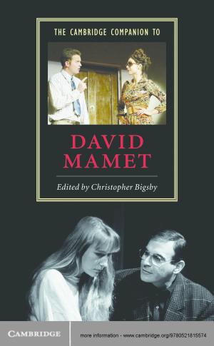Cover of the book The Cambridge Companion to David Mamet by Paul Connerton