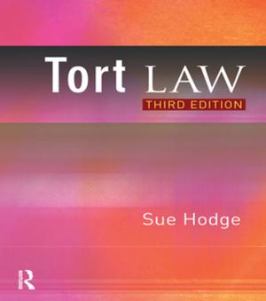 Cover of the book Tort Law by Tyrone Kirchengast