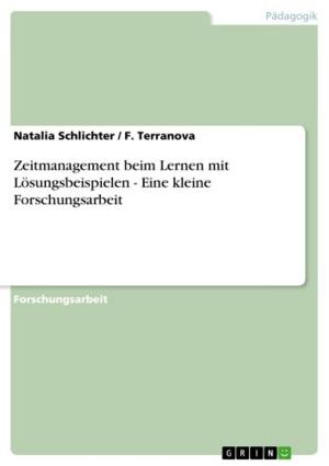 Book cover of Zeitmanagement beim Lernen mit Lösungsbeispielen - Eine kleine Forschungsarbeit