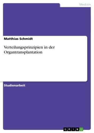 Cover of the book Verteilungsprinzipien in der Organtransplantation by I. Meyer