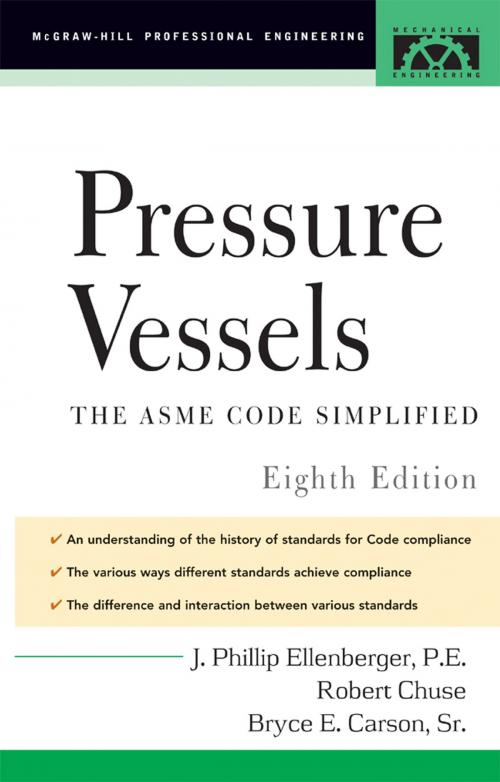 Cover of the book Pressure Vessels by Phillip Ellenberger, McGraw-Hill Education