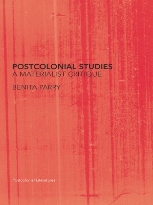 Cover of the book Postcolonial Studies by Benita Parry, Taylor and Francis