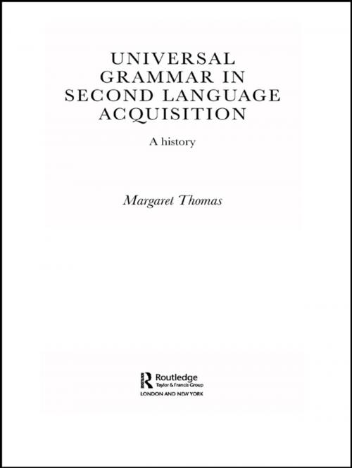 Cover of the book Universal Grammar in Second-Language Acquisition by Margaret Thomas, Taylor and Francis