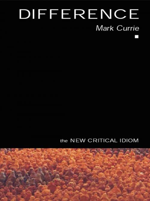 Cover of the book Difference by Mark Currie, Taylor and Francis