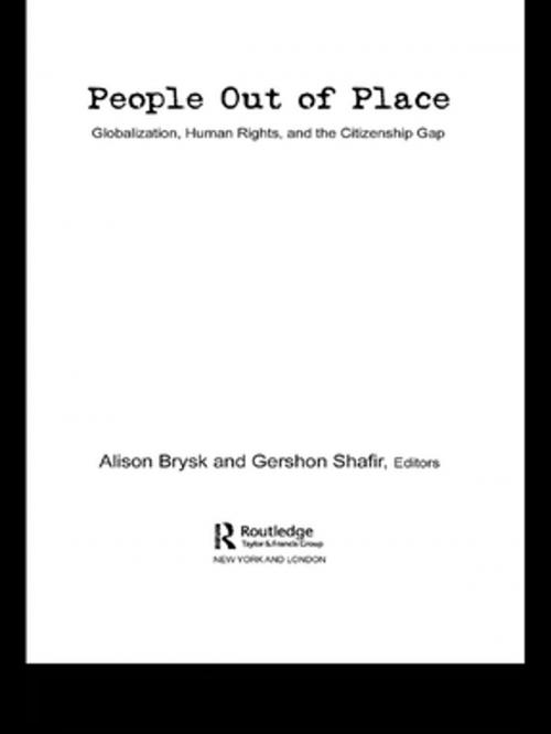 Cover of the book People Out of Place by , Taylor and Francis